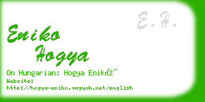 eniko hogya business card